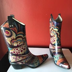 Cowboy Boots Rain boots Size 8.  NOMAD brand.
